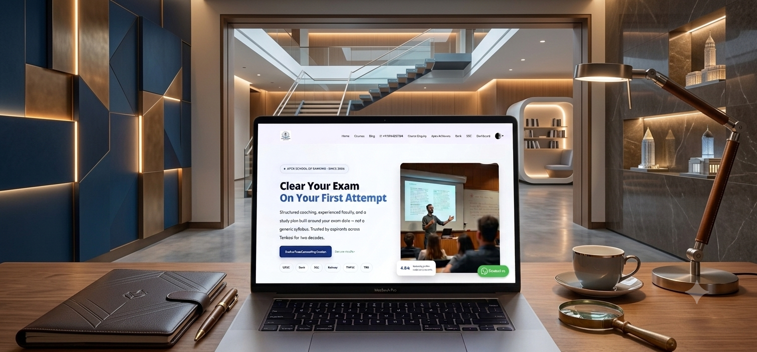 Apex Academy coaching center website