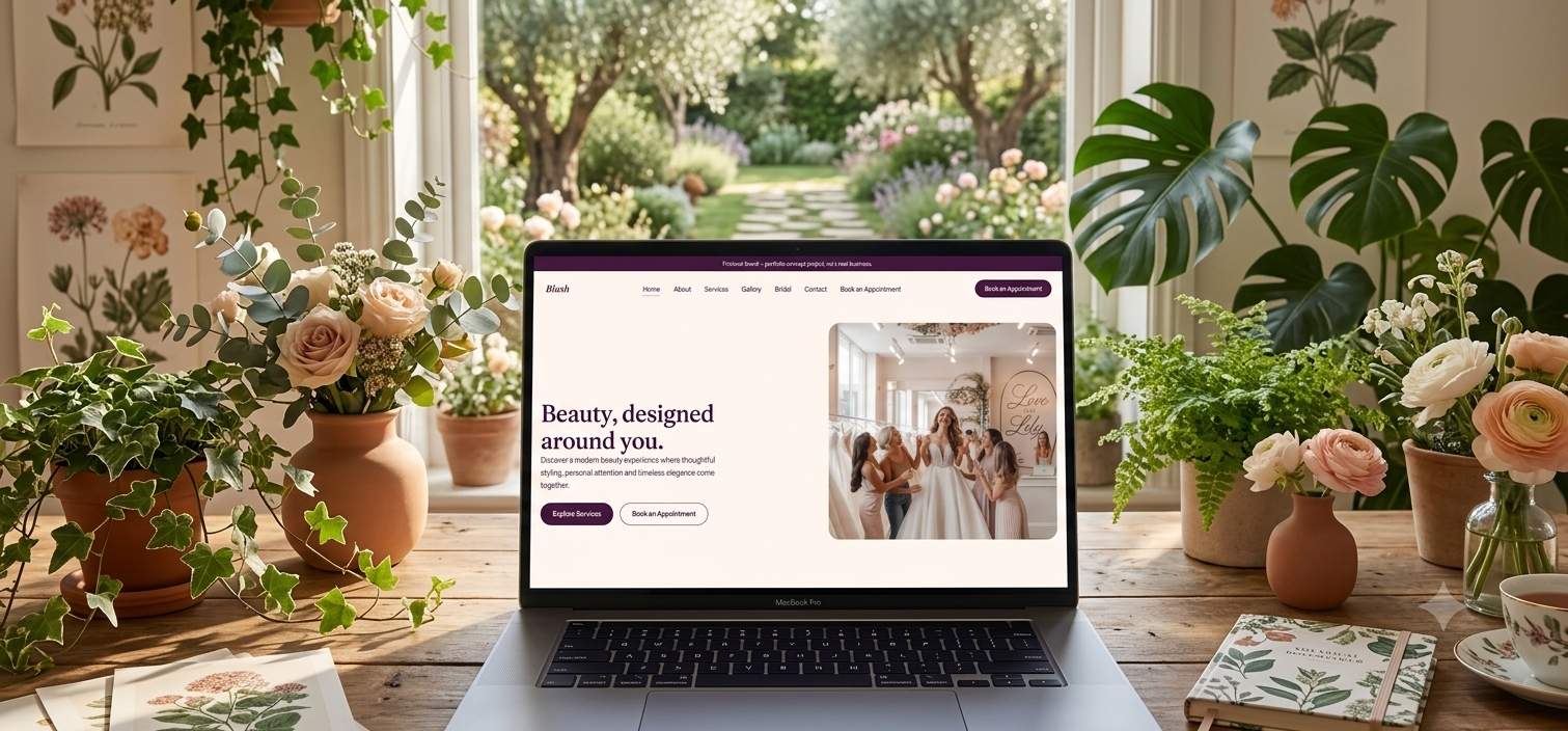 Beauty salon website